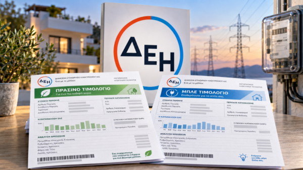 Αναπροσαρμογή τιμολογίων ρεύματος από τη ΔΕΗ για τον Οκτώβριο